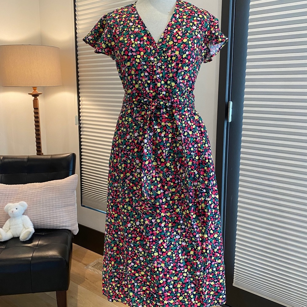 Linen Wrap dress